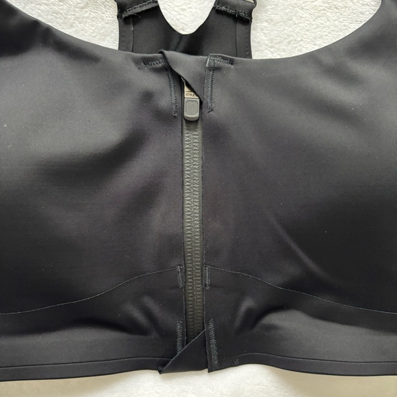 ATHLETA Empower II Train Black Front Zip Sports Bra--S - Picture 5 of 16